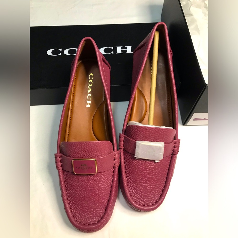 Coach Women’s Mona Leather Driver. Size 7B ~ Light Raspberry NIB
